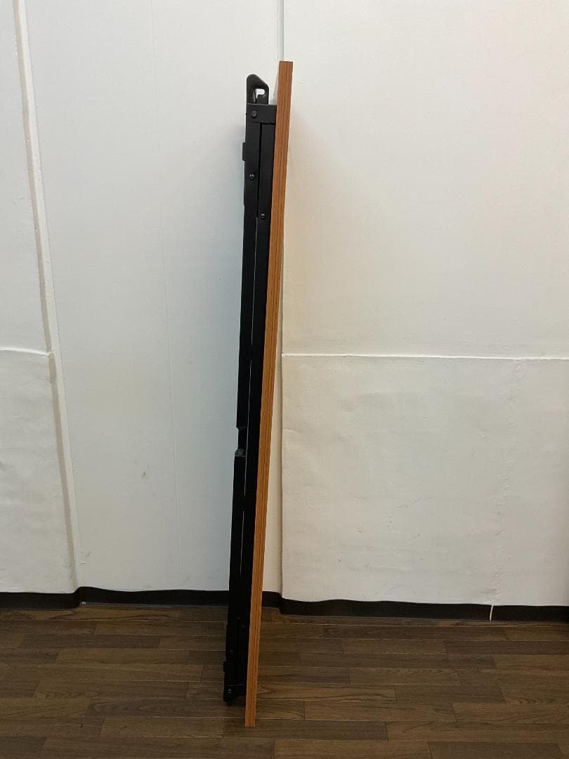 【中古】会議テーブル折りたたみ 棚付き W150×D45×H70cm 長机 M③