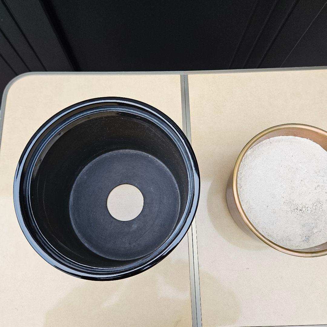 曙塗 漆塗 手あぶり火鉢 一対 直径27cm 高さ26cm 共箱付 灰・落とし付