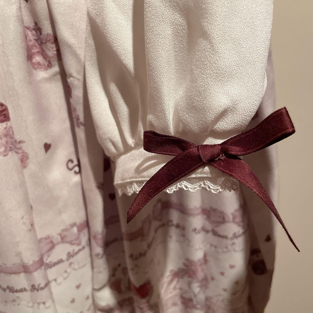 LIZLISA リズリサ Whip bear  cafe柄 ワンピース