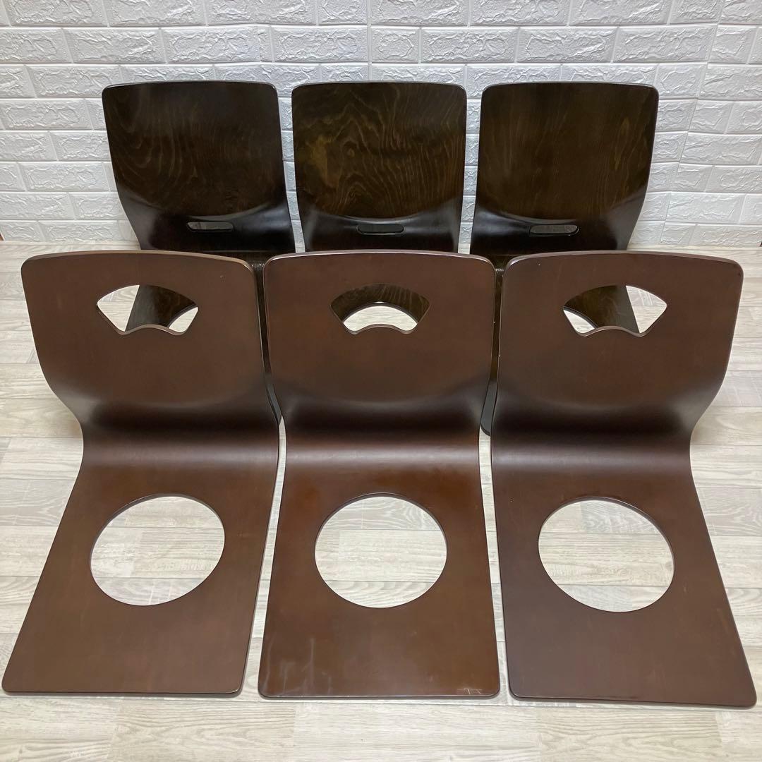 和座椅子　6脚セット　まとめ売り　曲木　曲げ木　和室　旅館　和室　ニトリ