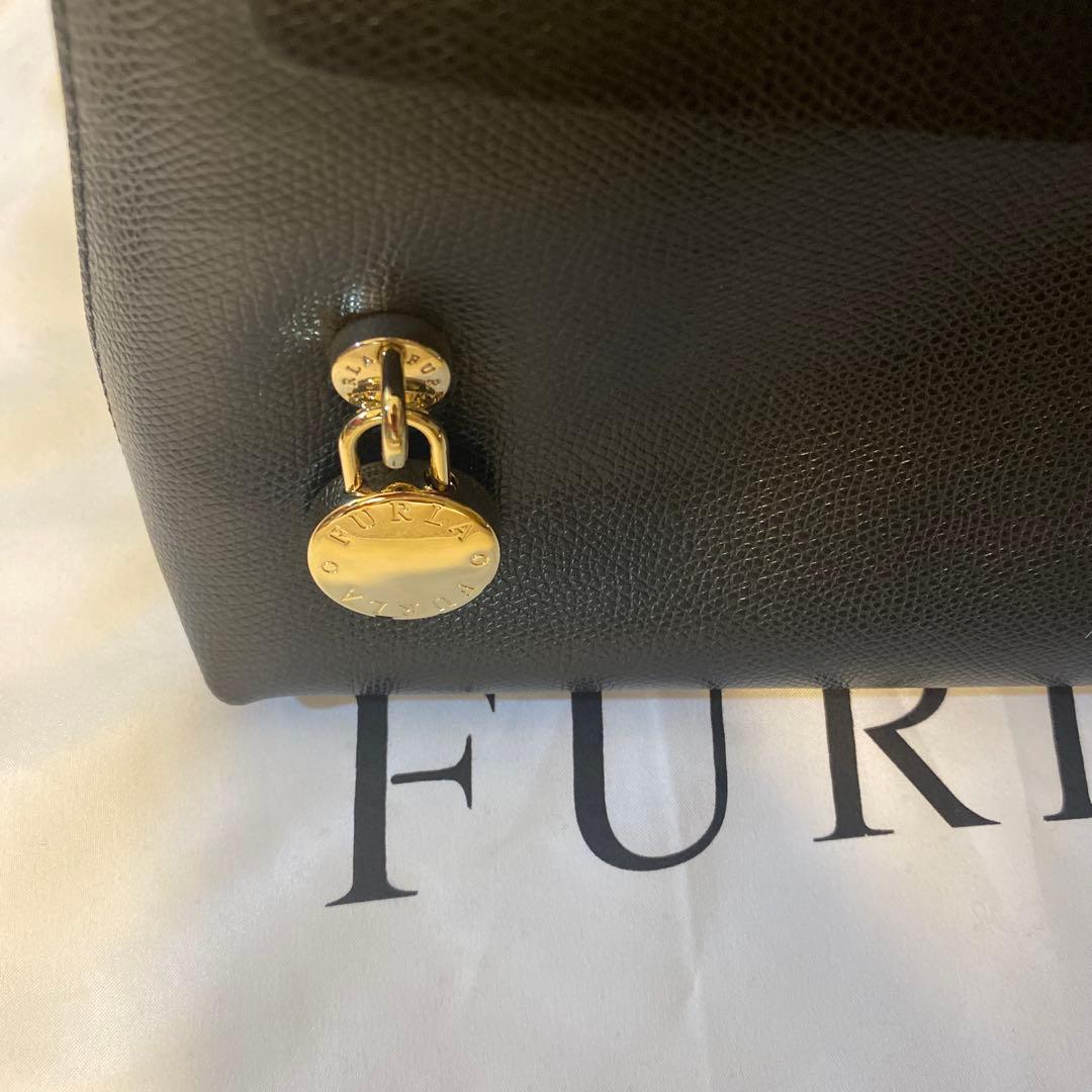 ★未使用【FURLA】パイパー S ハンドバッグ ショルダーバッグ 2way 黒