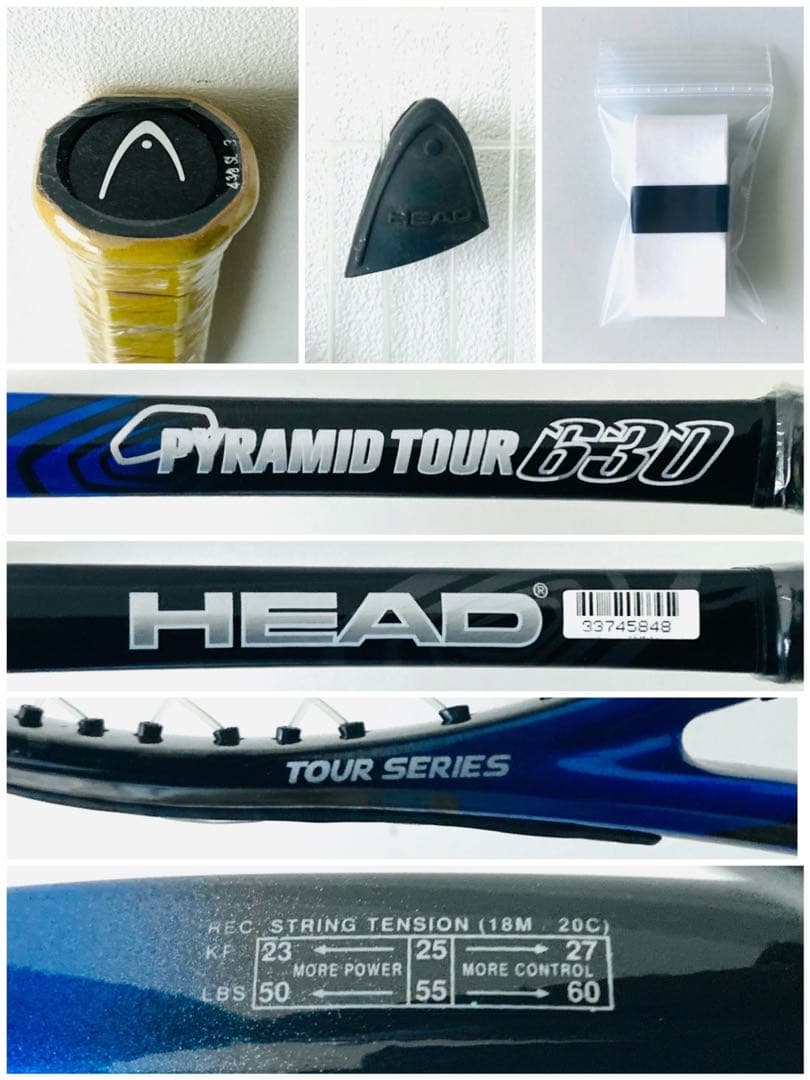 新品／ヘッド『ピラミッドツアー630』テニスラケット／G3／海外限定プロストック