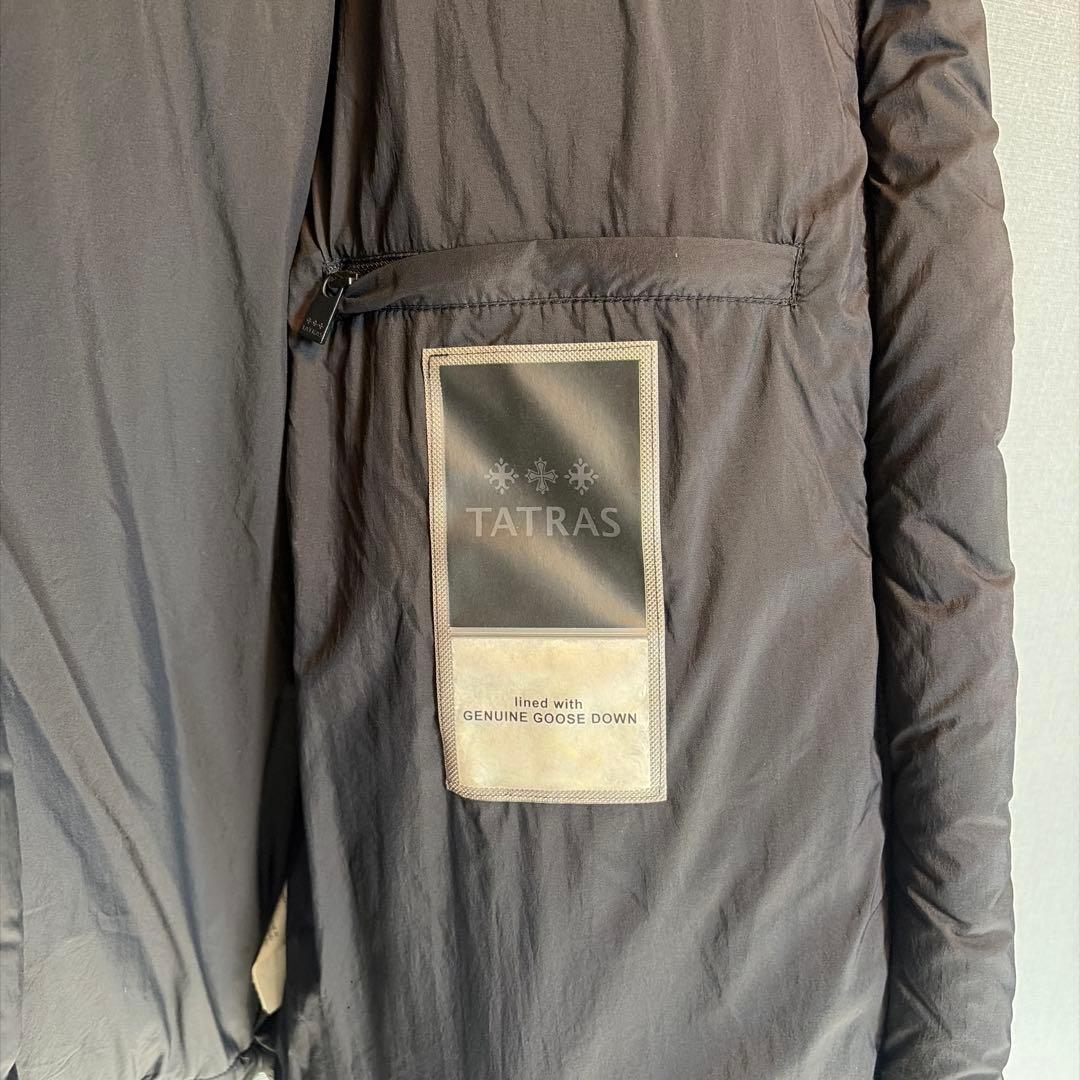 TATRAS ブラック ダウンジャケット フード付き ゴフィ