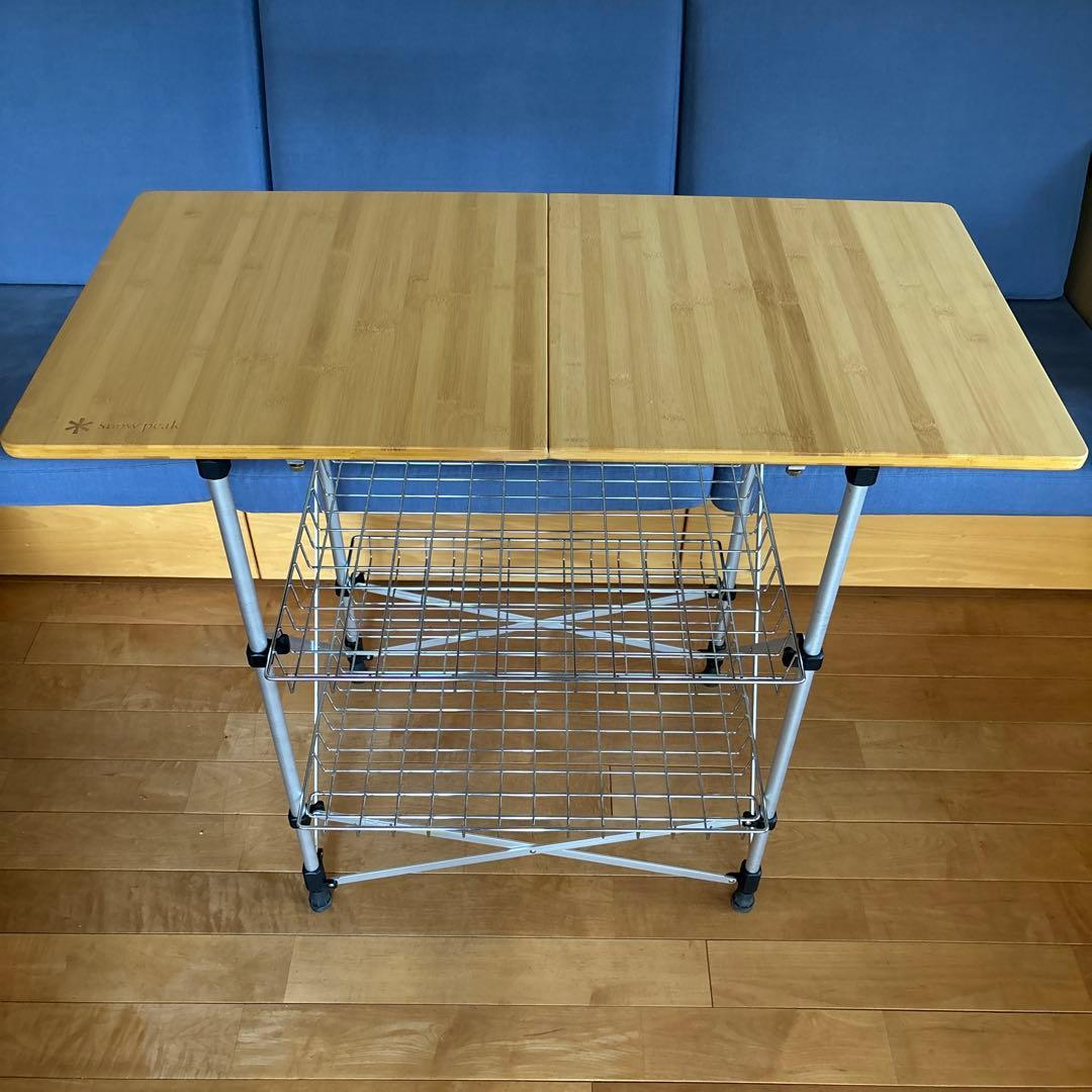 【廃盤】peak キッチンテーブル竹CK-012T