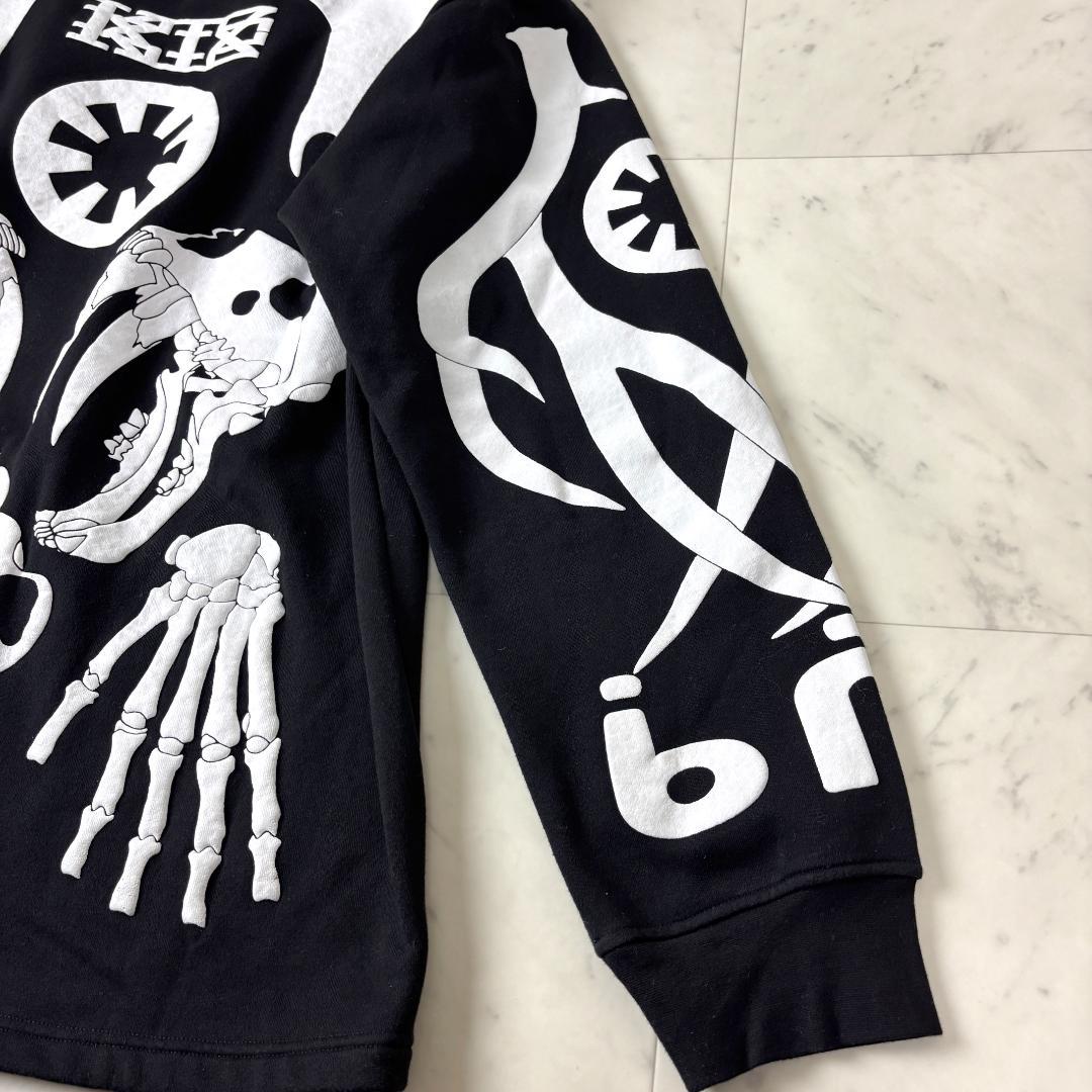 レア✨ KTZ スケルトン L トレーナー オーバーサイズ ビッグシルエット 黒