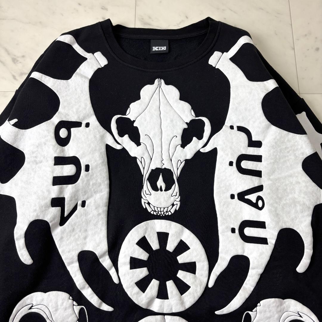 レア✨ KTZ スケルトン L トレーナー オーバーサイズ ビッグシルエット 黒