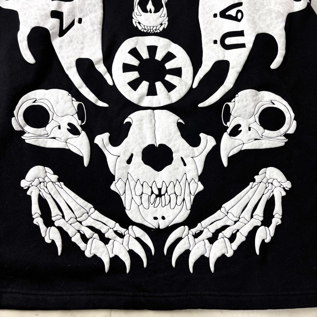 レア✨ KTZ スケルトン L トレーナー オーバーサイズ ビッグシルエット 黒