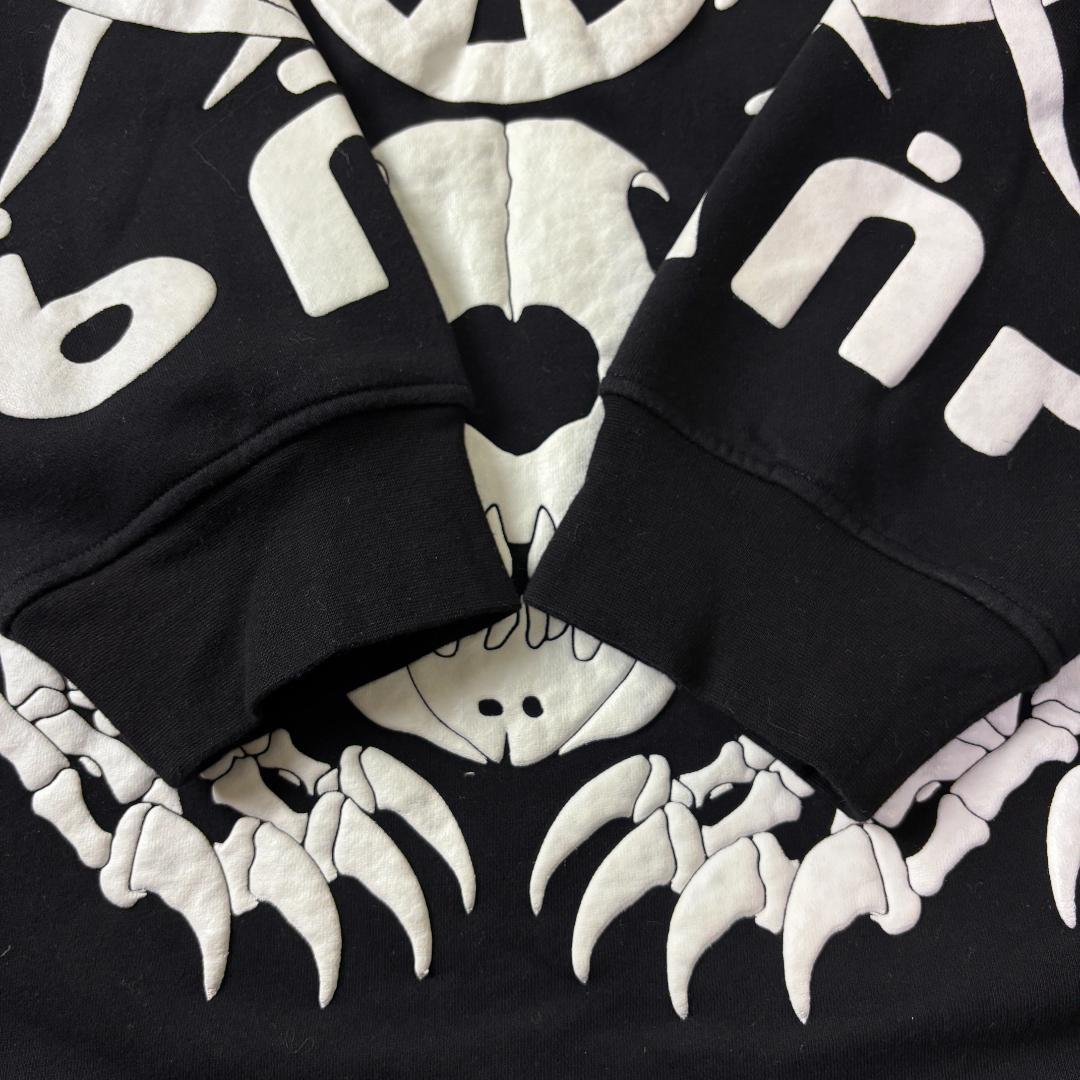 レア✨ KTZ スケルトン L トレーナー オーバーサイズ ビッグシルエット 黒