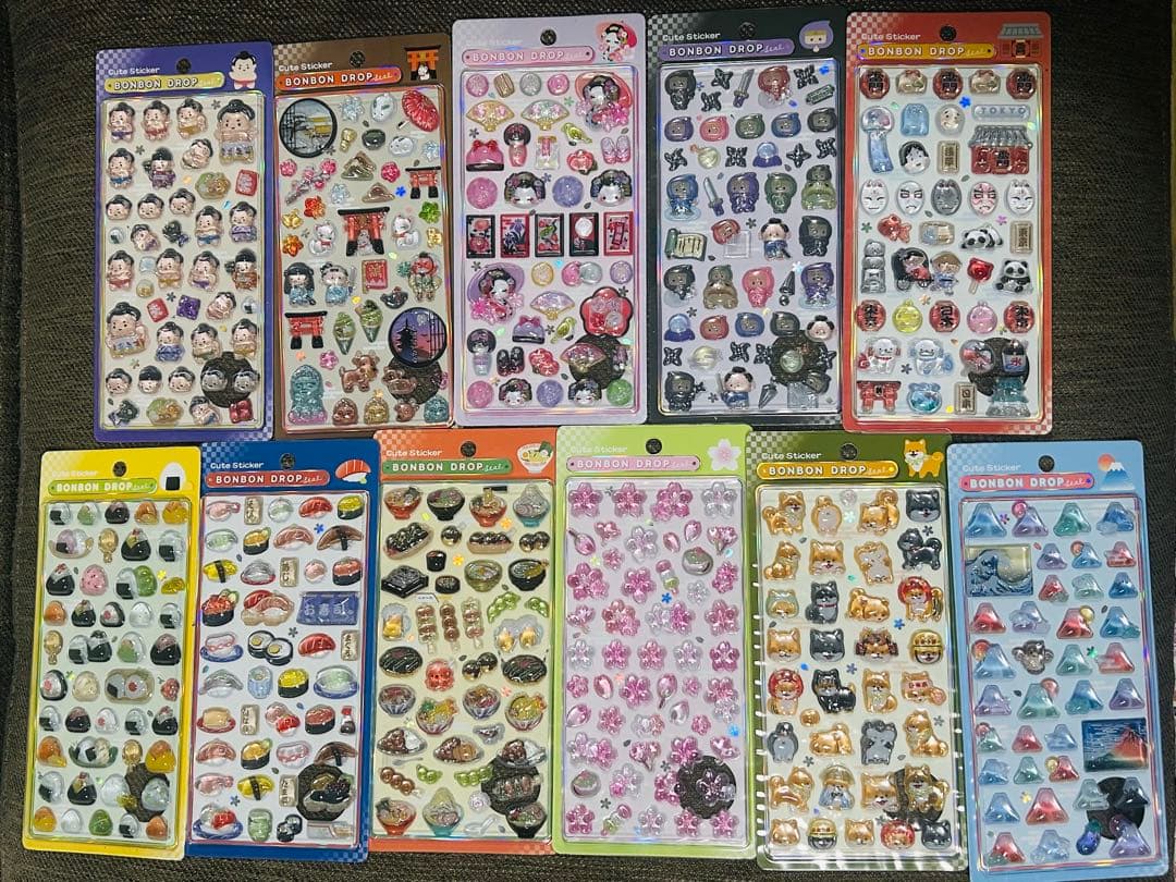 正規品　ボンボンドロップシール　和柄　11種　1セットのみ