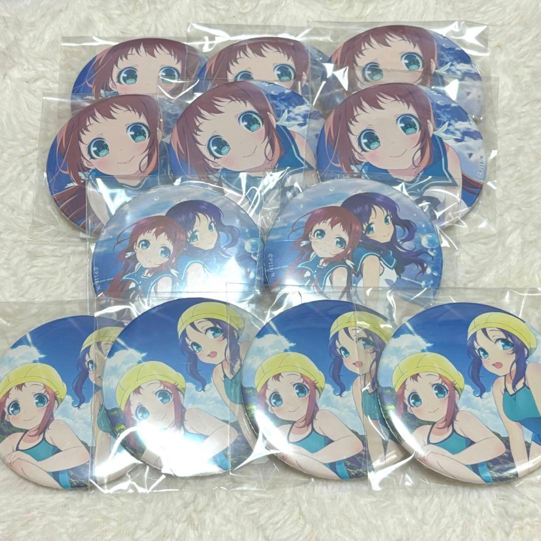 【未開封】 凪のあすから くじ引き堂 くじ 缶バッジ まなか ちさき セット