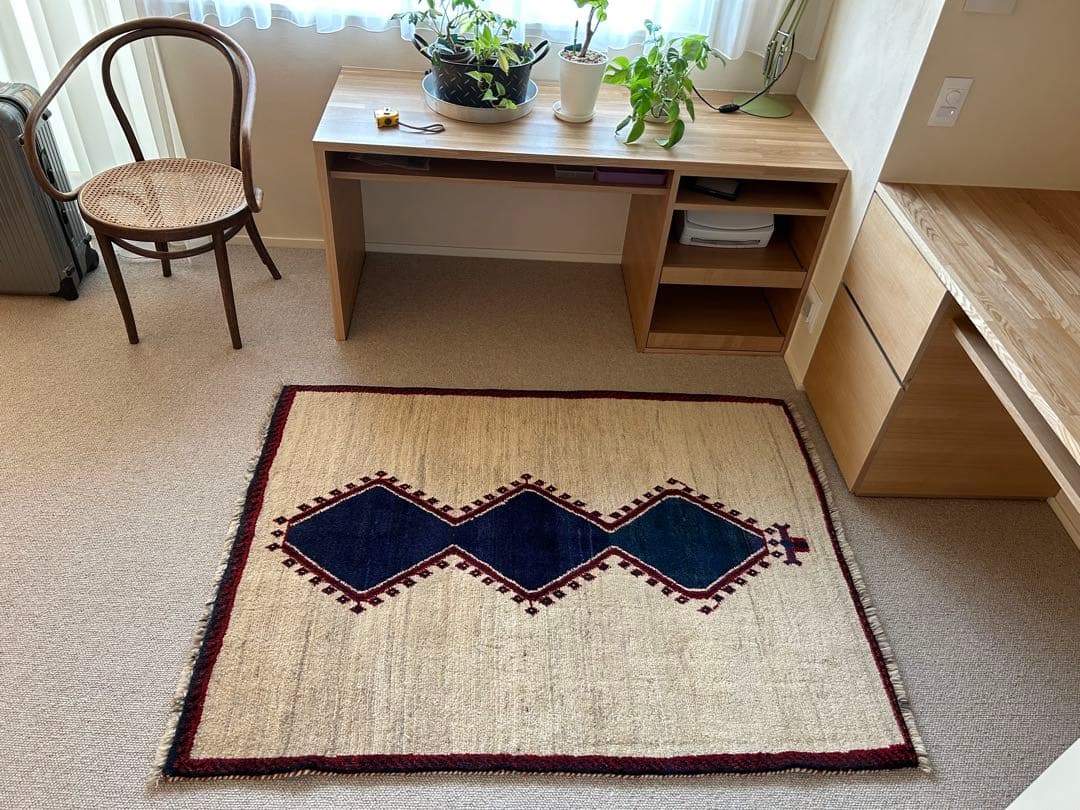 【値下げ中】トライバルラグ（ギャッベ に近い）119cm×155cm