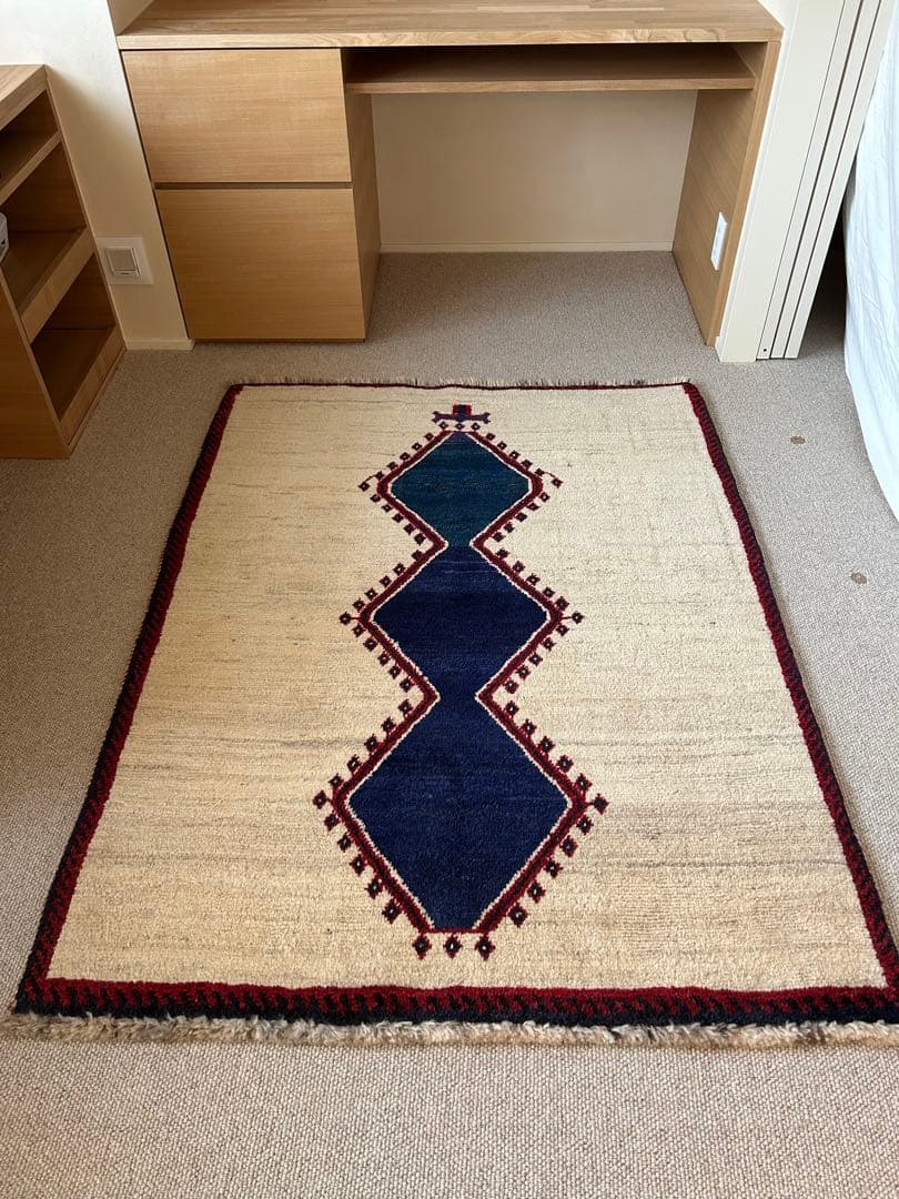 【値下げ中】トライバルラグ（ギャッベ に近い）119cm×155cm