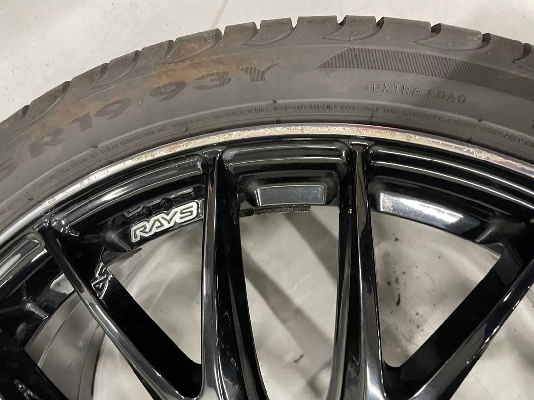 ☆最終値引き☆ RAYS ブラック ホムラ 19インチ ホイールセット