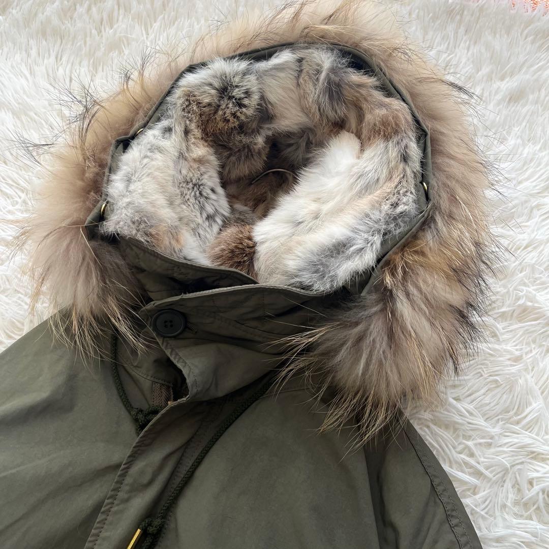 ドゥーズィエムクラス リアルファー ライナー付きモッズコート M65 4way