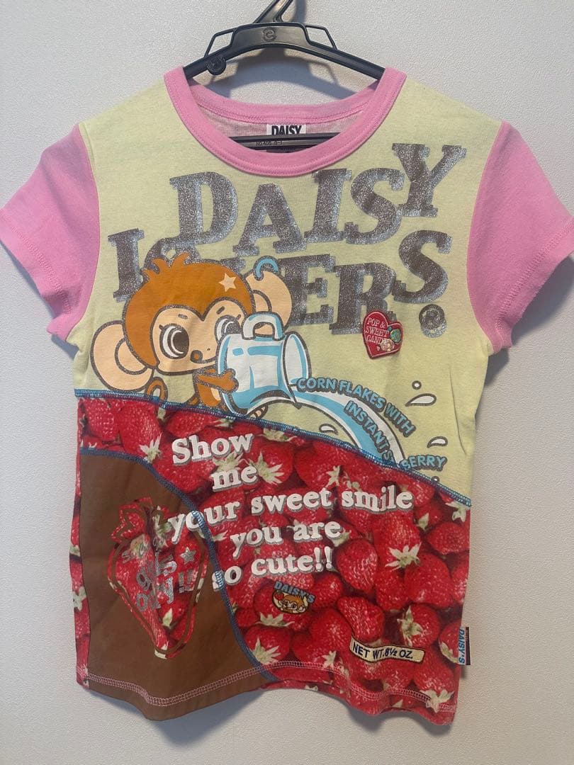 【平成レトロ】デイジーラバーズ　ルッキーTシャツ(M) Y2Kレア