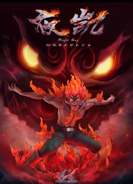 NARUTO ナルト マイト・ガイ 1/4 ガレージキット ガレキ スタチュー②