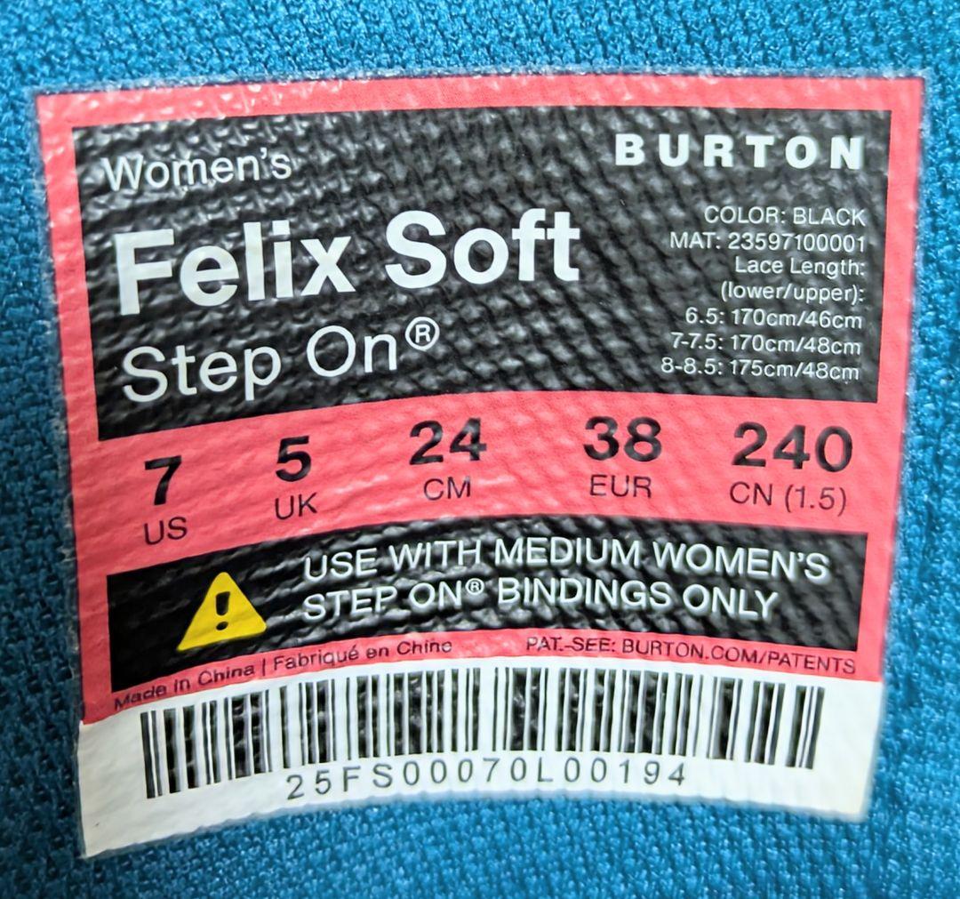 Burton　レディース　フェリックスStepOn@ ソフトスノーボードブーツ