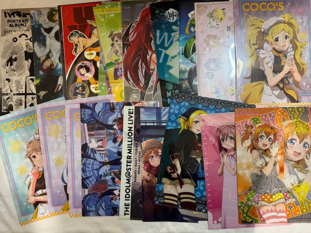 アニメ、ゲーム系　クリアファイル　３００枚以上まとめ売り　ラブライブ　ゴジラ