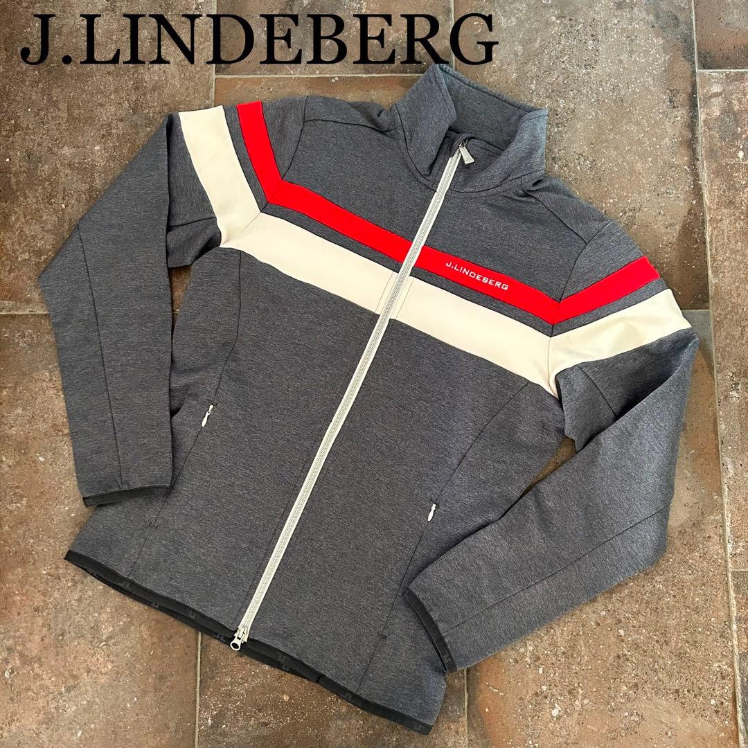 J.LINDEBERG ジャケット　ジップアップ　ブルゾン　長袖　グレー系