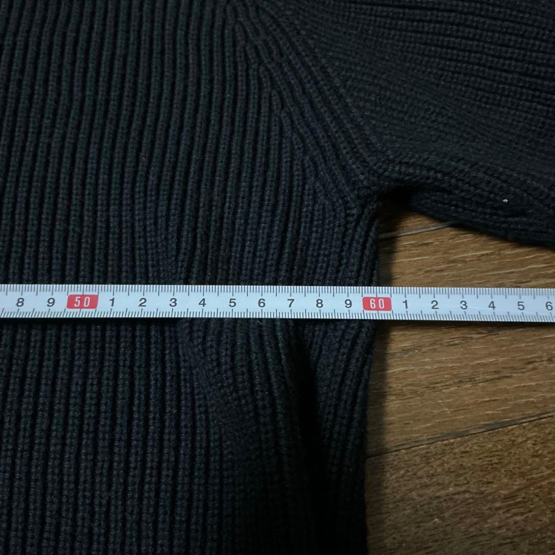 steven alan ブラック リブ編み ニットジャケット