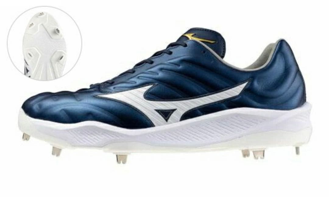 ミズノプロ クッションレボプロ 野球 ネイビー×ホワイト 27.0