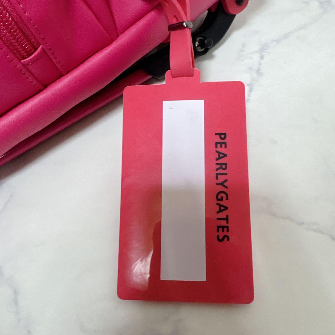 ✨美品✨PEARLY GATES ロゴ　スマイルワッペンセルフスタンドバッグ