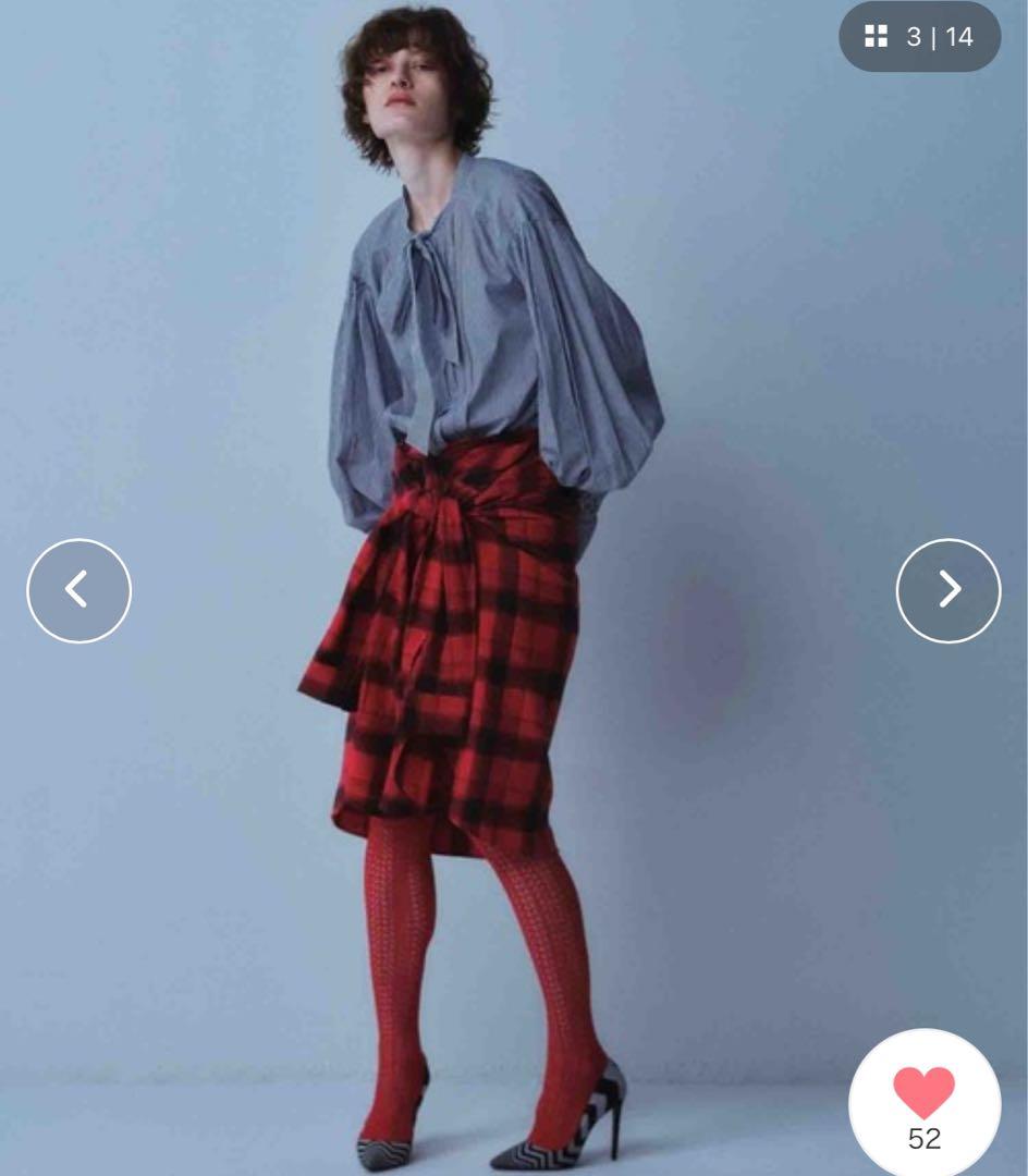 crinkle crinkle crinkle ブルーストライプシャツ