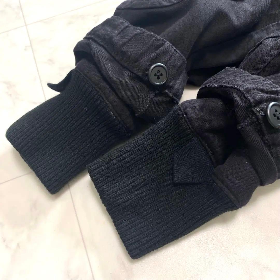 ツモリチサト　黒　モッズコート　ラクーンファー　ボアライナー付き