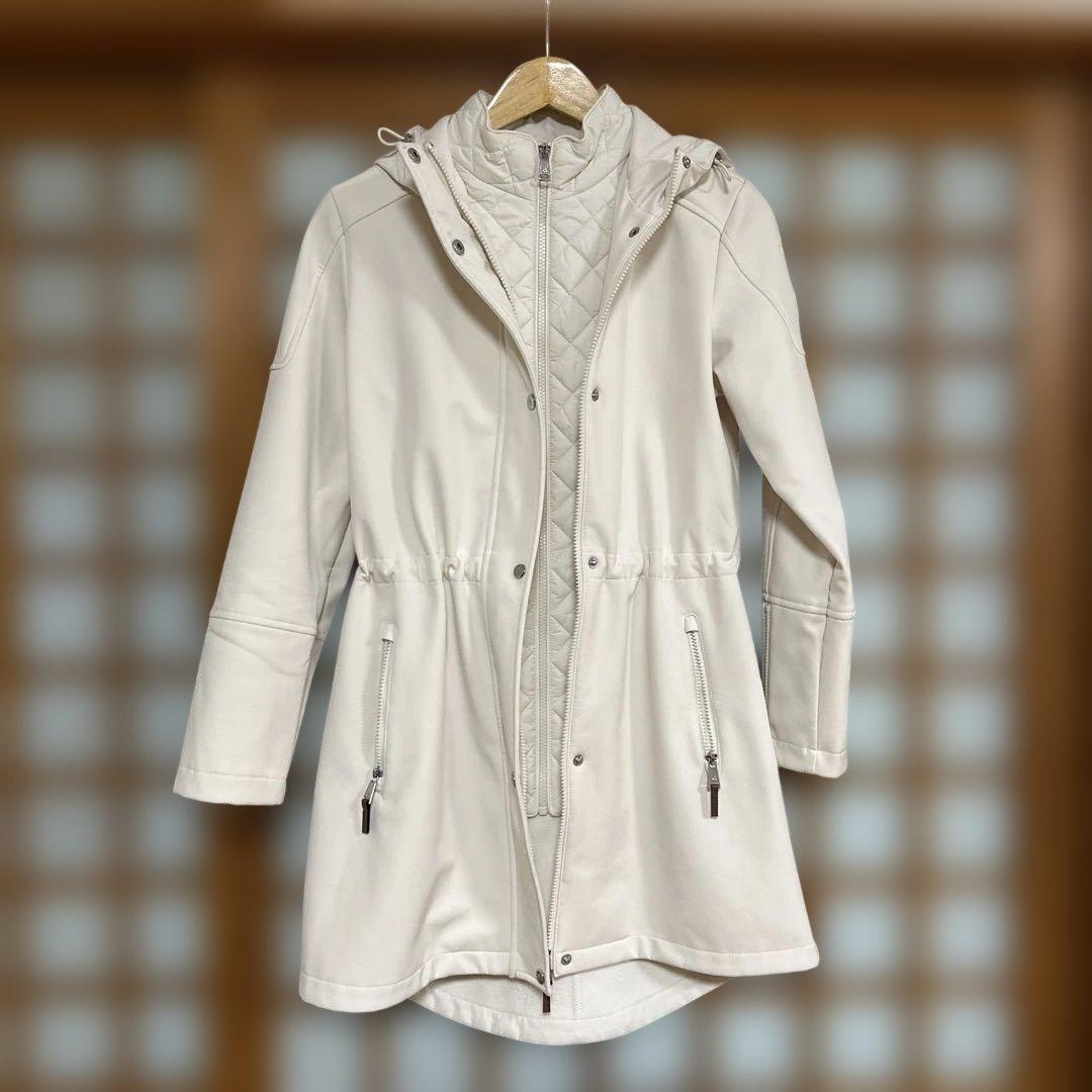 ラルフローレン　フード付きモッズコート　ホワイトアウター