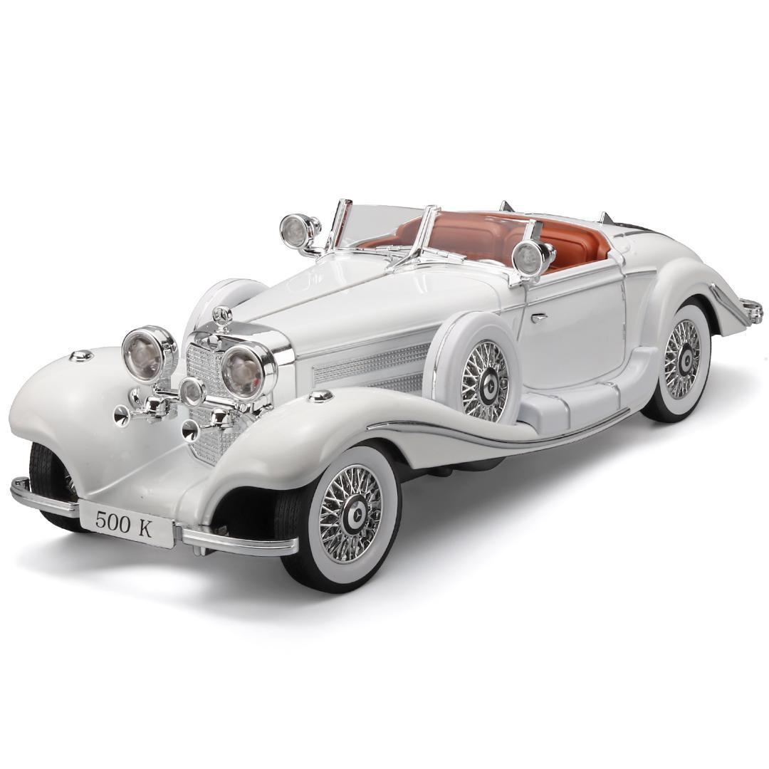1/18 1936 メルセデスベンツ ミニカー 500K 全開閉 ホワイト