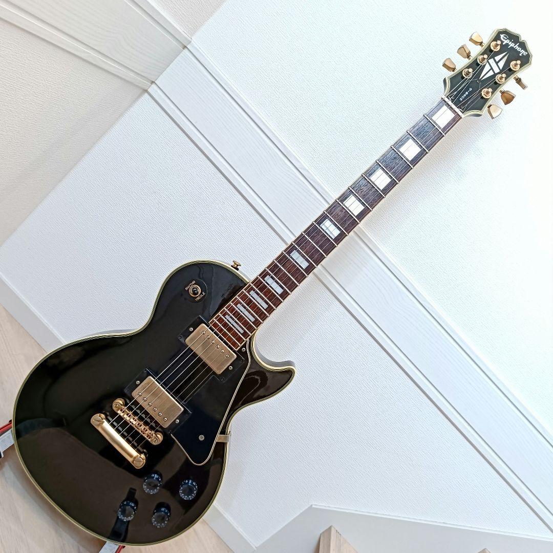【メンテ済】Epiphone Les Paul CUSTOM ブラック