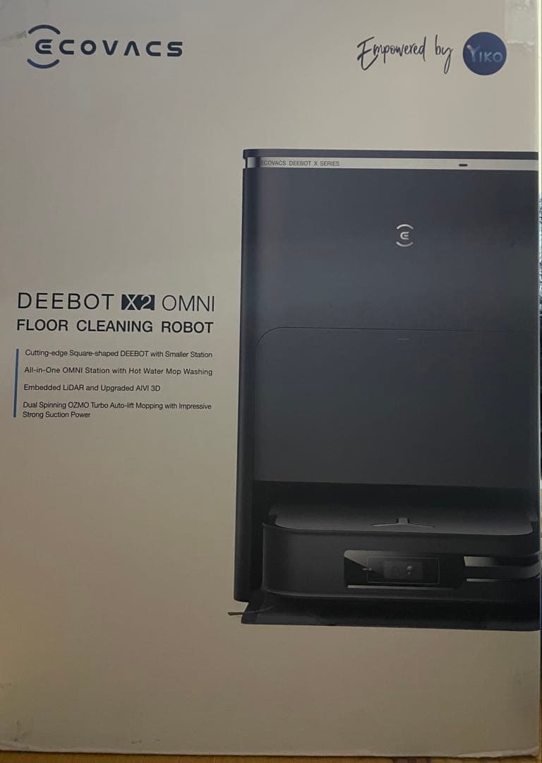 お掃除ロボットECOVACS DEEBOT X2 OMNI ブラック DEX86