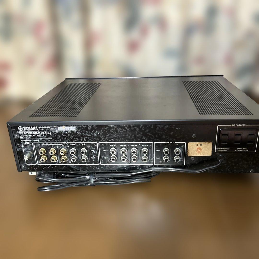 YAMAHA ヤマハ B-4 パワーアンプ C-4 コントロールアンプセット