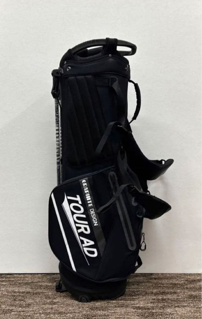 グラファイトデザインキャディーバック　2023年モデル　プロ支給品　黒　ブラック