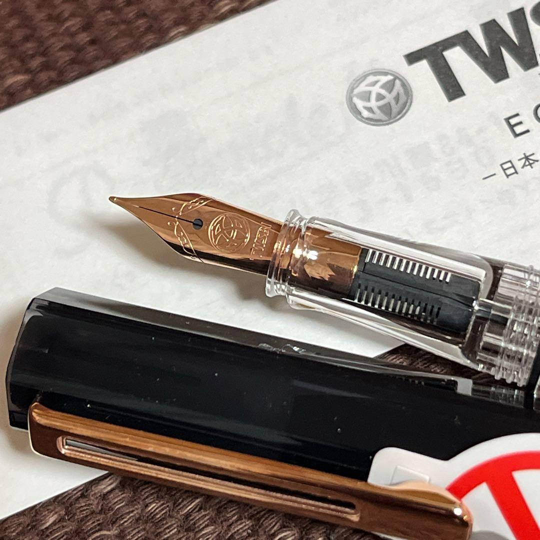 TWSBI ECOスモークローズゴールドEF万年筆
