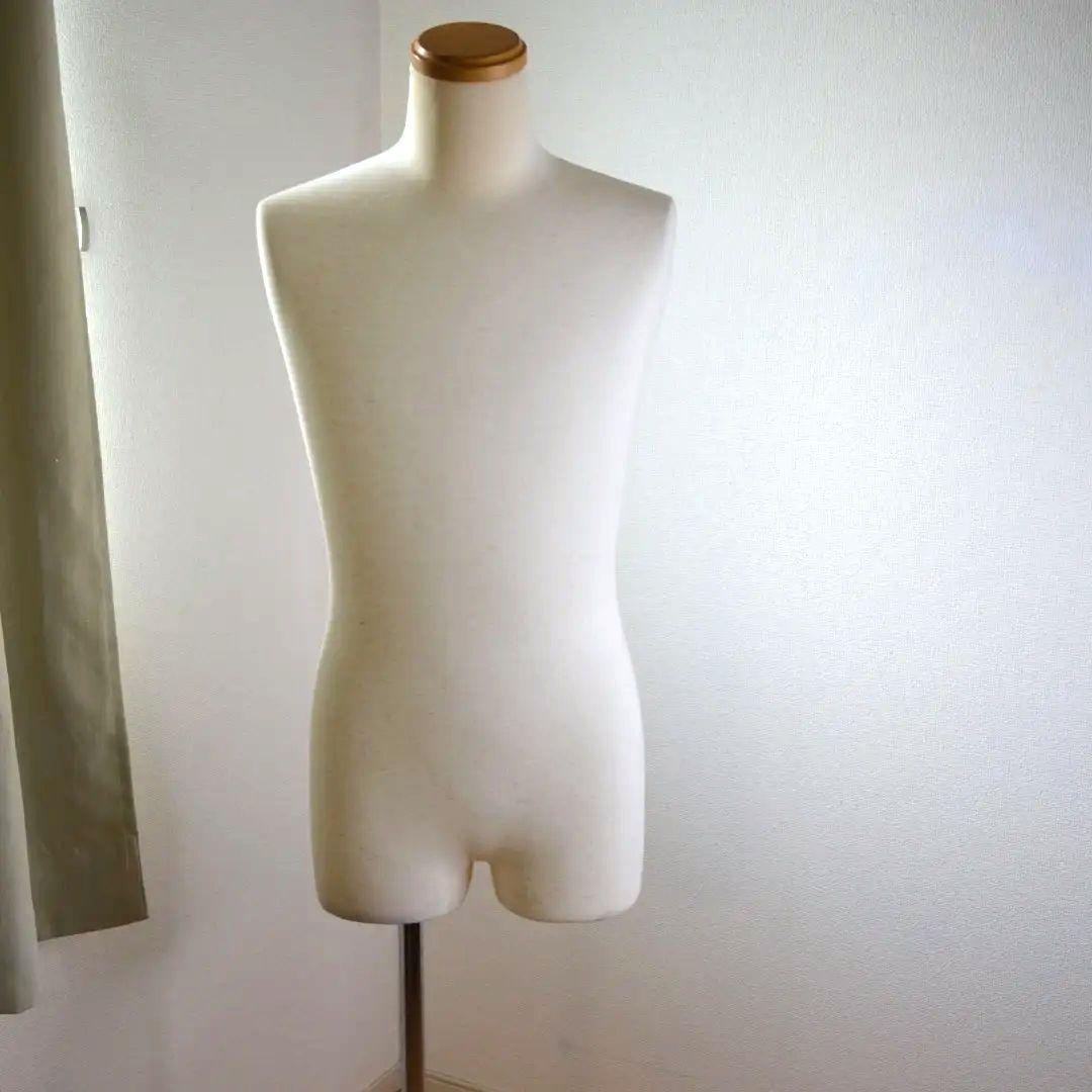 メンズトルソー ホワイト ファブリック