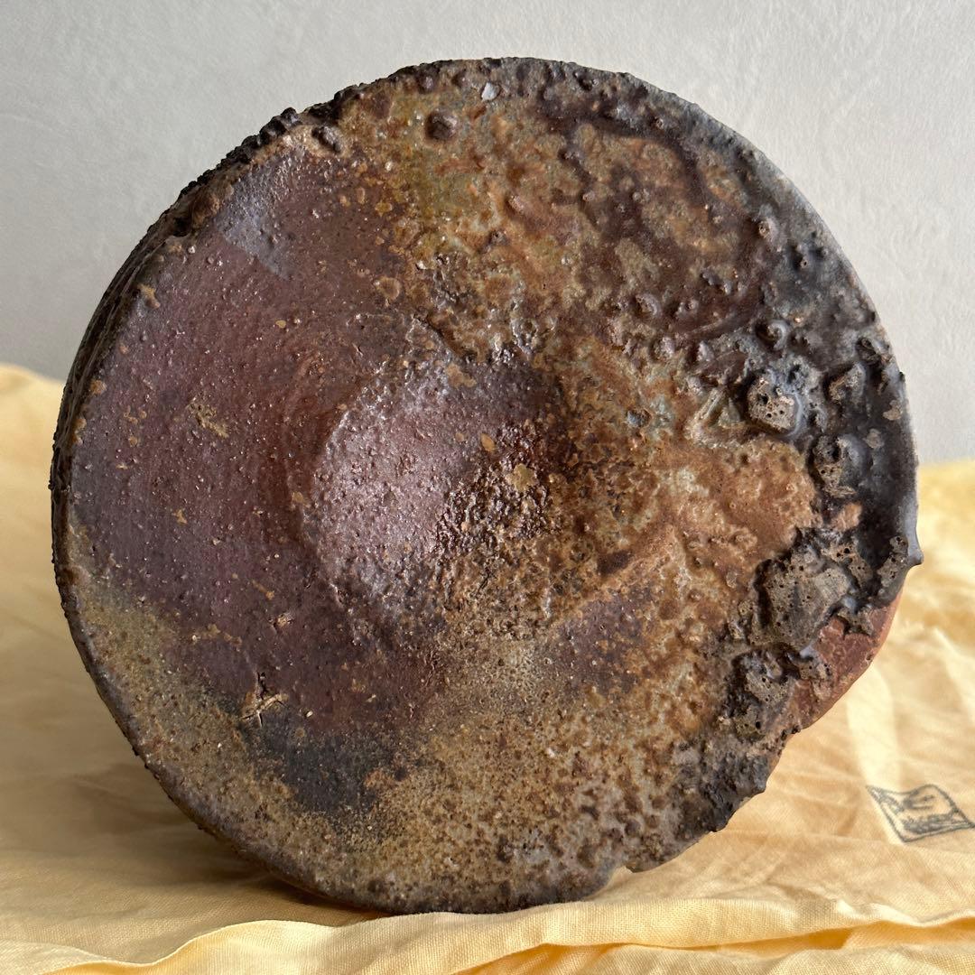 小山末廣 備前 花器 窯変 花入 共箱