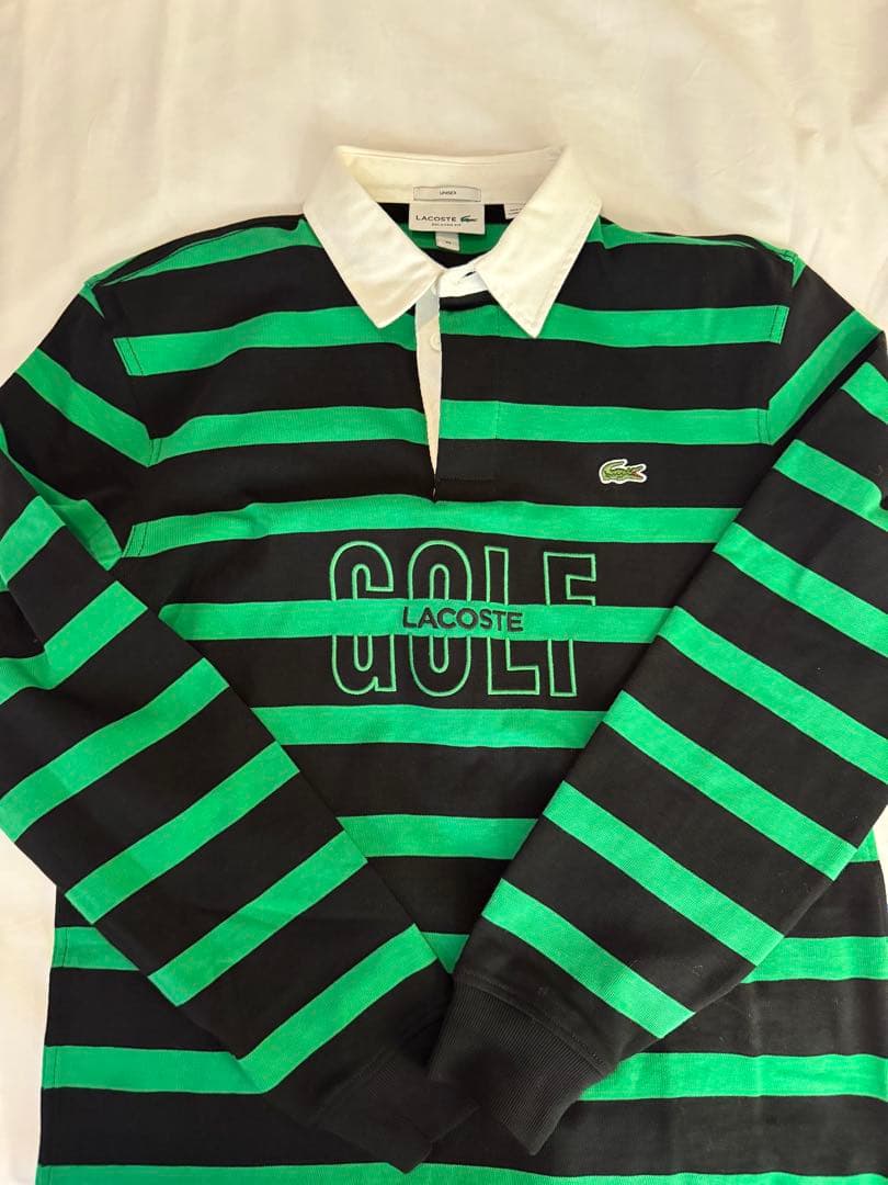 LACOSTE ゴルフ ストライプシャツ