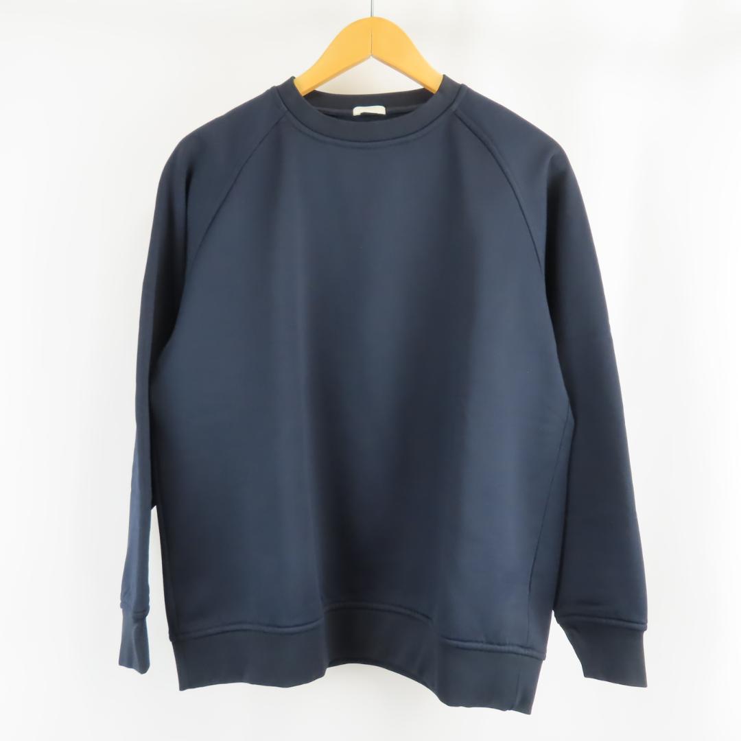 美品 COMOLI ストレッチ 裏起毛 ラグランスリーブ スウェット トレーナー