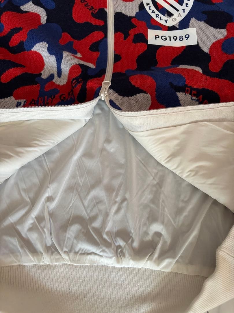 パーリーゲイツ　ニットブルゾン・ダウンスカート　セットアップ　カモフラ