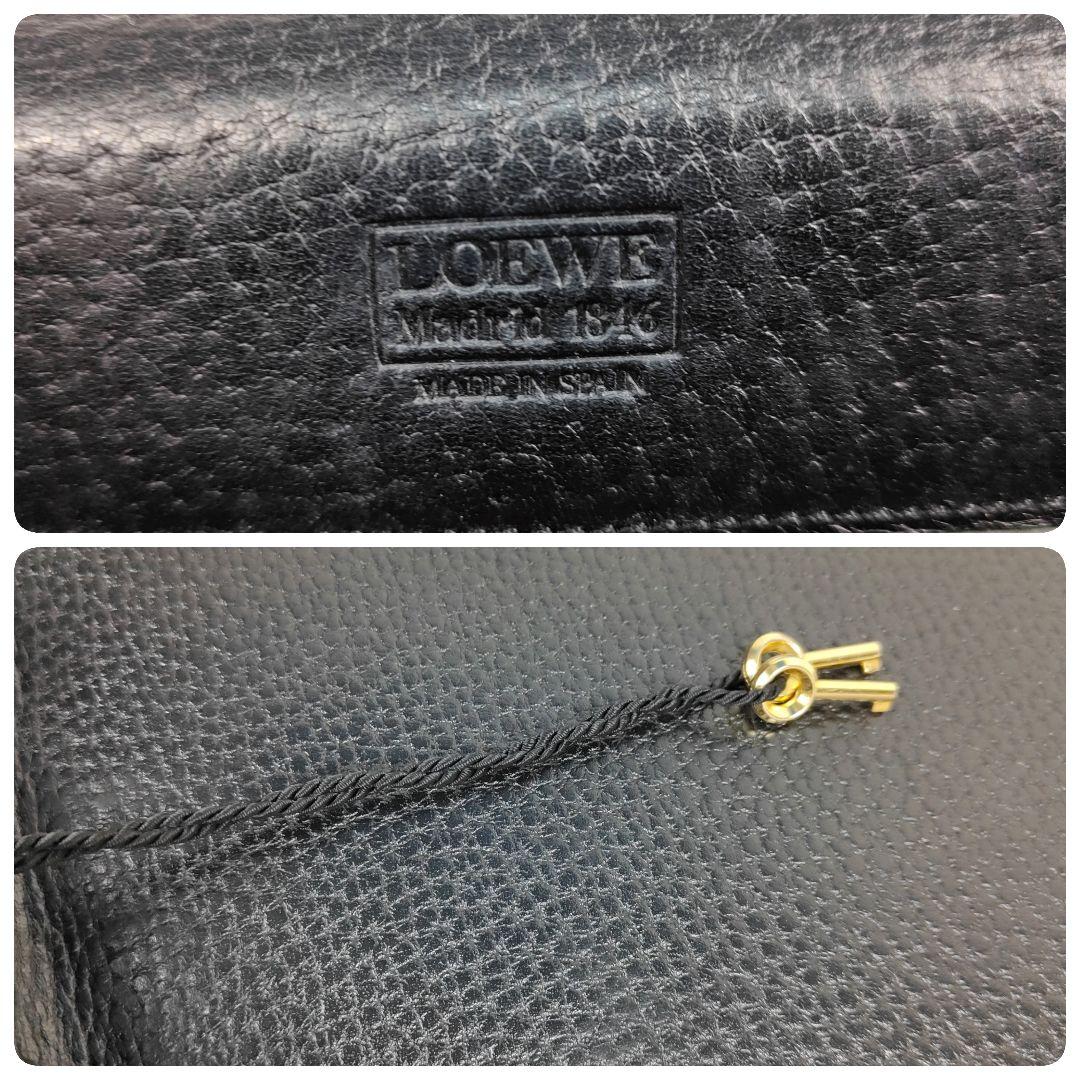 本日限定価格　ロエベ　ブリーフケース　アナグラム　シボ革　A4収納可能　鍵付き