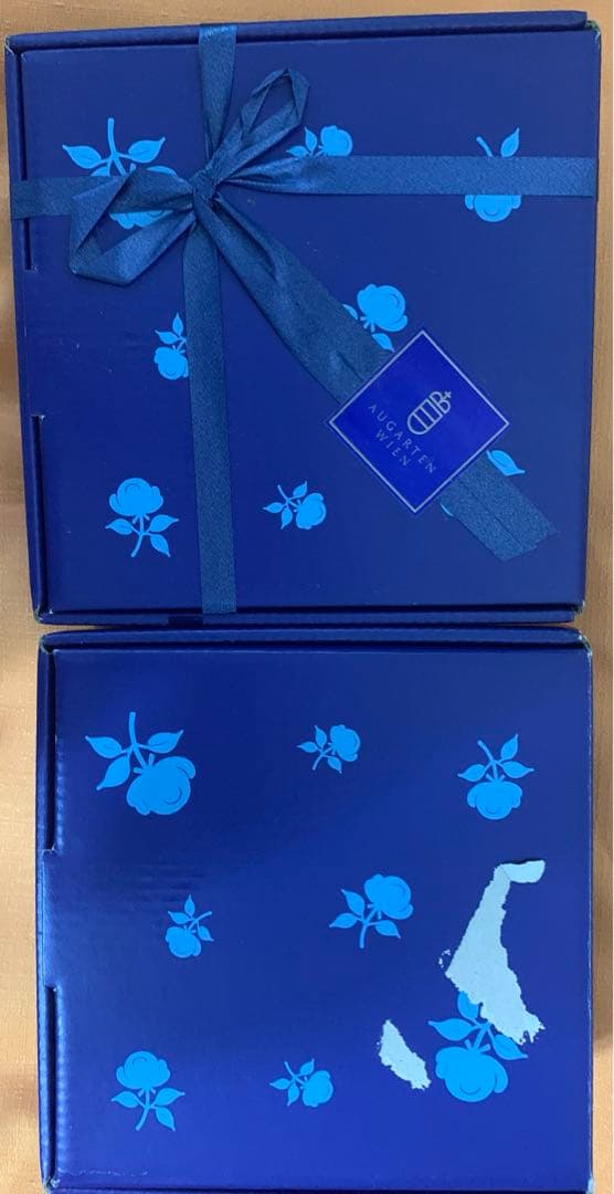 希少　アウガルテン　AUGARTEN モミの枝　プレート　2客　ハンドペイント