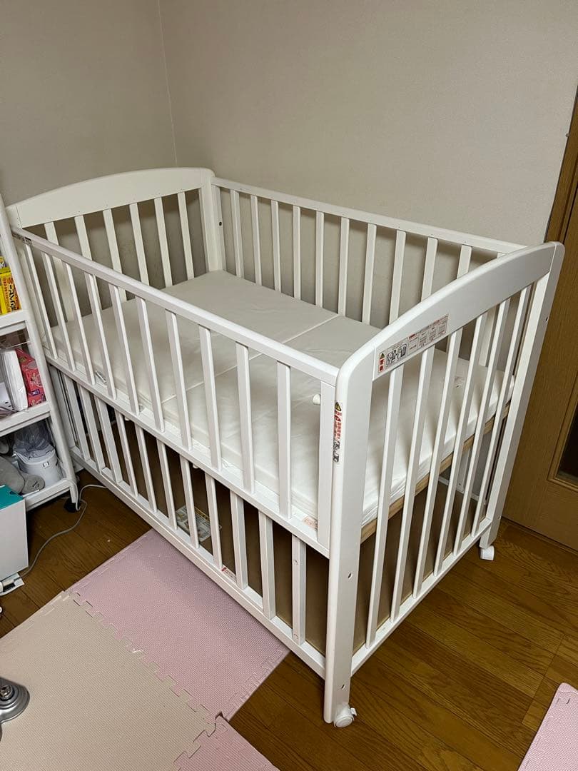 カトージ KATOJI ベビーベッド＆西川敷布団【直接引取限定・世田谷区】