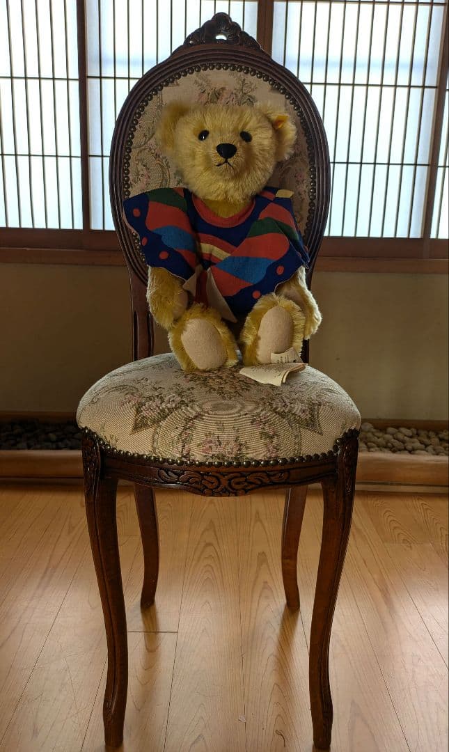 【専用】アンティーク　ロココ調　猫足　ゴブラン織り風　ドールチェア　ビスクドール