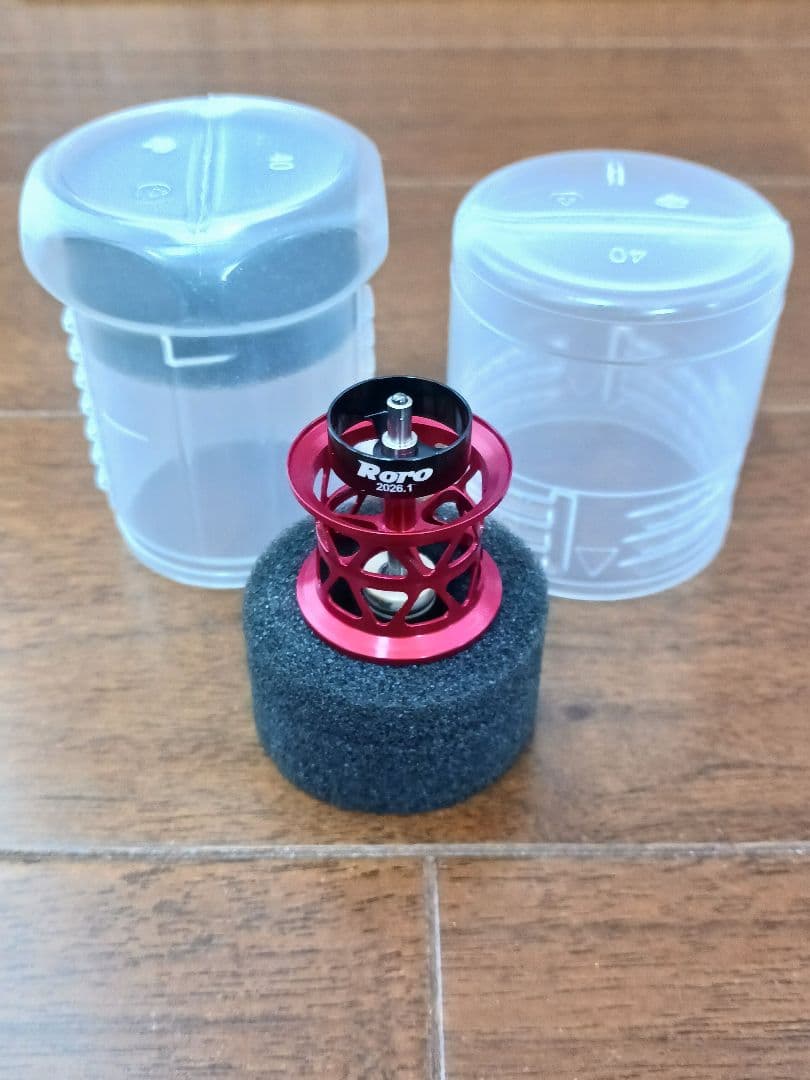 【新品】Roro スプール レッド AX-22 渓流 ベイト