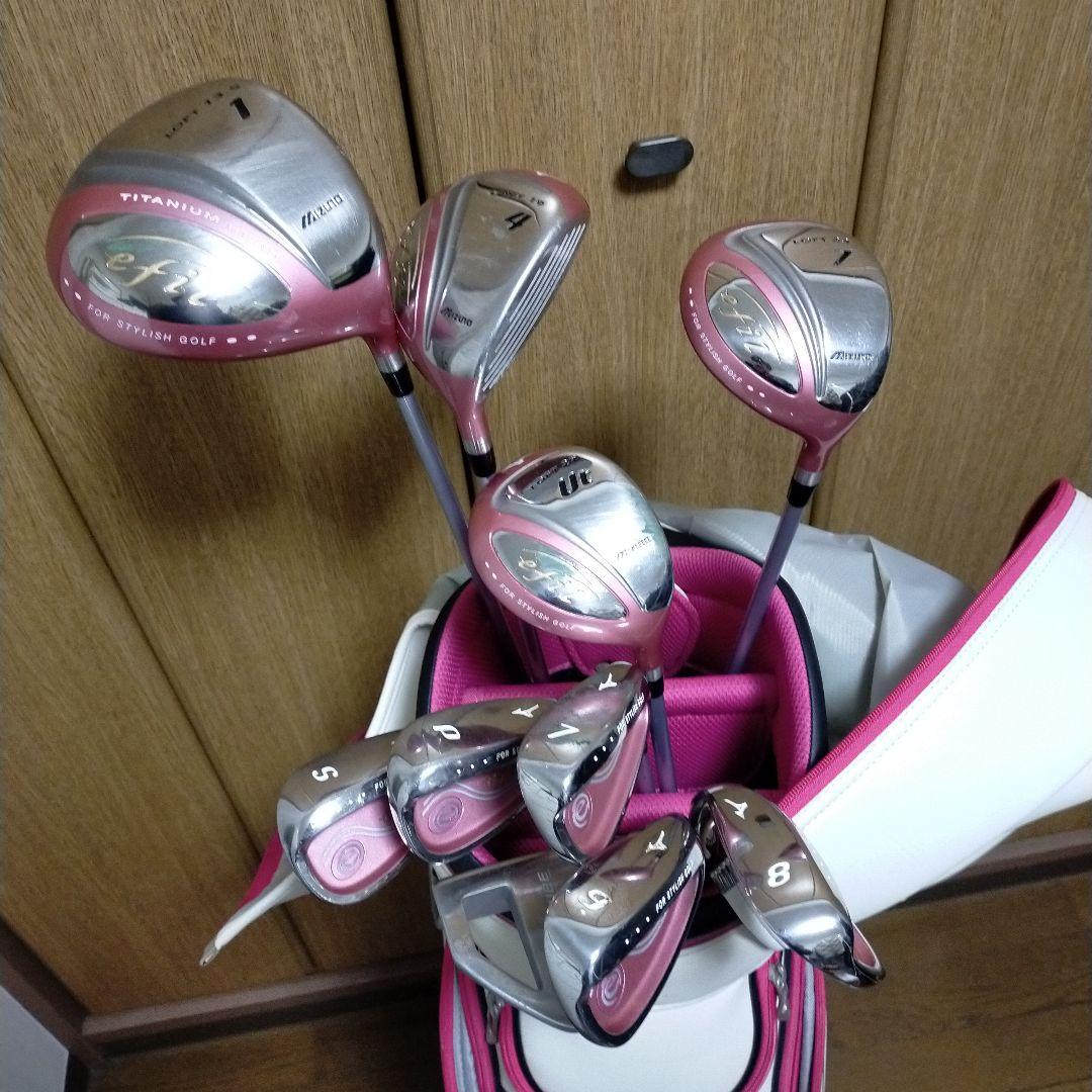 Mizuno efil レディース ゴルフクラブ10本セット　初心者　ボール付