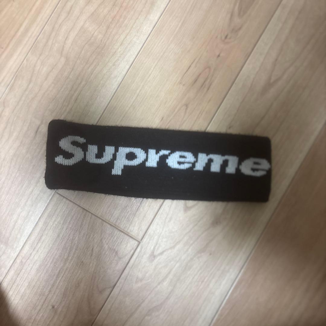 Supreme ブラック ヘッドバンド