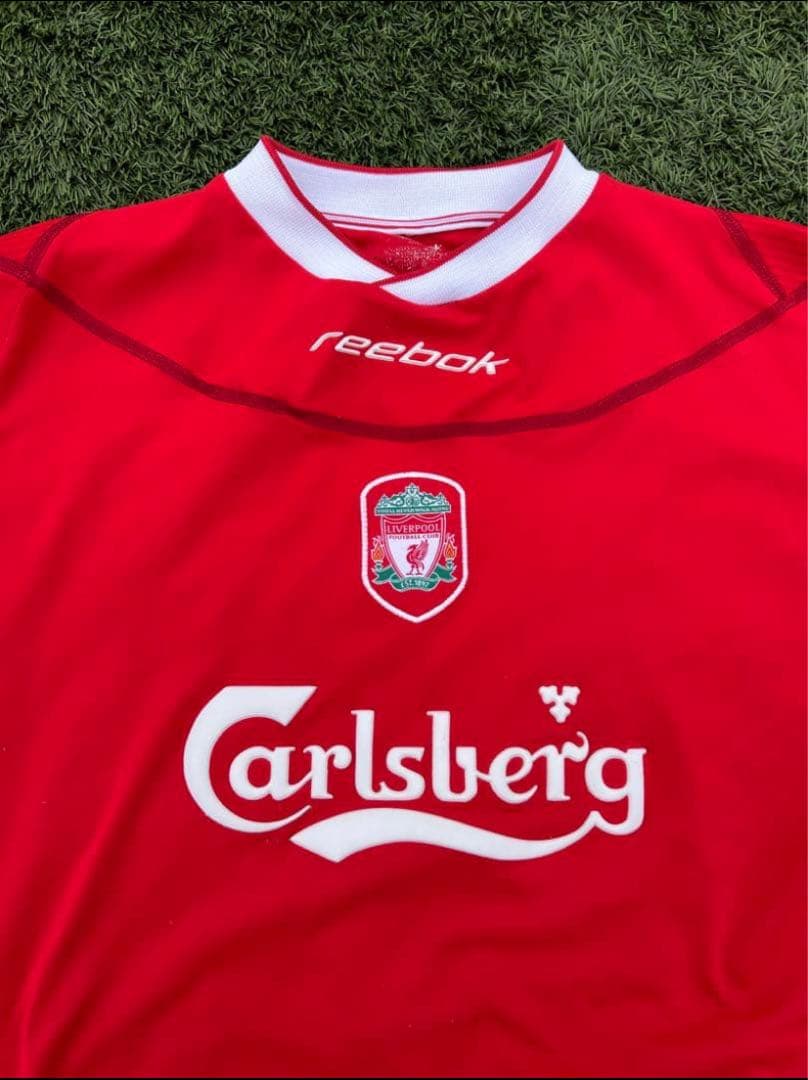 リバプール Reebok ジャージ レッド　ゲームシャツ 2004/02 赤