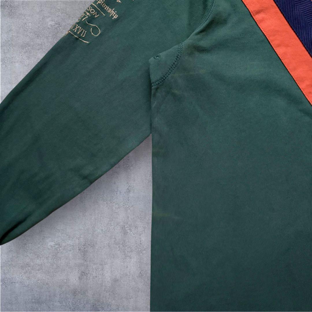 Polo Ralph Laurenラガーシャツエンブレム刺繍ナンバリング長袖　L