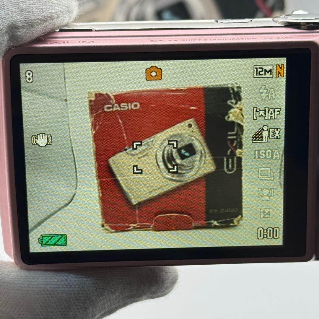 美品 CASIO EXILIM EX-Z450 ピンク カシオ コンデジ 箱付